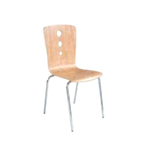 Cream Color Visitors Chair Without Armrest